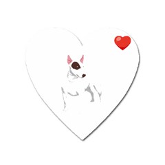 Bull Terrier T- Shirt Steal Your Heart Bull Terrier 01 T- Shirt Heart Magnet by EnriqueJohnson