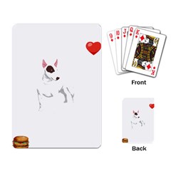 Bull Terrier T- Shirt Steal Your Heart Bull Terrier 01 T- Shirt Playing Cards Single Design (rectangle) by EnriqueJohnson