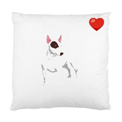 Bull Terrier T- Shirt Steal Your Heart Bull Terrier 01 T- Shirt Standard Cushion Case (two Sides) by EnriqueJohnson