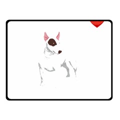 Bull Terrier T- Shirt Steal Your Heart Bull Terrier 01 T- Shirt Two Sides Fleece Blanket (small) by EnriqueJohnson