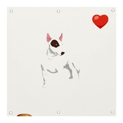 Bull Terrier T- Shirt Steal Your Heart Bull Terrier 01 T- Shirt Banner And Sign 3  X 3  by EnriqueJohnson