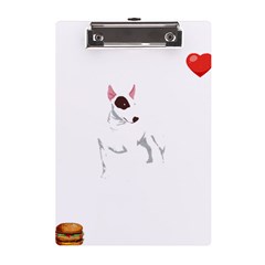 Bull Terrier T- Shirt Steal Your Heart Bull Terrier 01 T- Shirt A5 Acrylic Clipboard by EnriqueJohnson