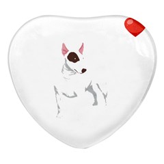 Bull Terrier T- Shirt Steal Your Heart Bull Terrier 01 T- Shirt Heart Glass Fridge Magnet (4 Pack) by EnriqueJohnson