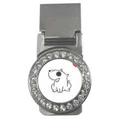 Bull Terrier T- Shirt Steal Your Heart Bull Terrier 08 T- Shirt Money Clips (cz)  by EnriqueJohnson