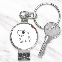 Bull Terrier T- Shirt Steal Your Heart Bull Terrier 08 T- Shirt Nail Clippers Key Chain by EnriqueJohnson