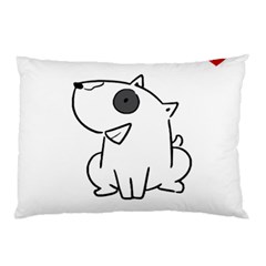 Bull Terrier T- Shirt Steal Your Heart Bull Terrier 08 T- Shirt Pillow Case (two Sides) by EnriqueJohnson