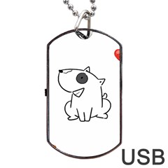 Bull Terrier T- Shirt Steal Your Heart Bull Terrier 08 T- Shirt Dog Tag Usb Flash (one Side) by EnriqueJohnson