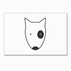 Bull Terrier T- Shirt White Look Calm Bull Terrier 18 T- Shirt (1) Postcards 5  X 7  (pkg Of 10) by EnriqueJohnson