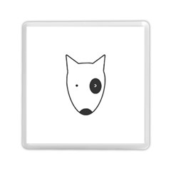 Bull Terrier T- Shirt White Look Calm Bull Terrier 18 T- Shirt (1) Memory Card Reader (square) by EnriqueJohnson