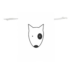 Bull Terrier T- Shirt White Look Calm Bull Terrier 18 T- Shirt (1) Lightweight Drawstring Pouch (l)