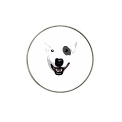 Bull Terrier T- Shirt White Look Calm Bull Terrier 23 T- Shirt Hat Clip Ball Marker by EnriqueJohnson