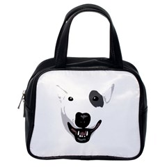 Bull Terrier T- Shirt White Look Calm Bull Terrier 23 T- Shirt Classic Handbag (one Side) by EnriqueJohnson