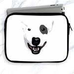 Bull Terrier T- Shirt White Look Calm Bull Terrier 23 T- Shirt Apple iPad 2/3/4 Zipper Cases Front