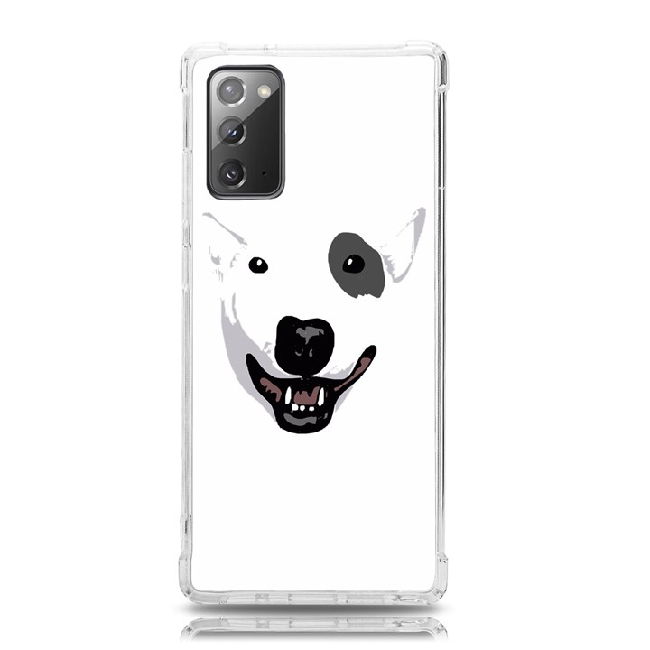 Bull Terrier T- Shirt White Look Calm Bull Terrier 23 T- Shirt Samsung Galaxy Note 20 TPU UV Case