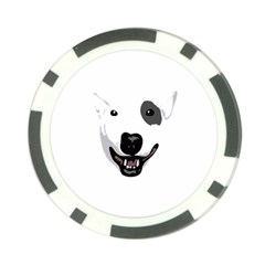 Bull Terrier T- Shirt White Look Calm Bull Terrier 23 T- Shirt Poker Chip Card Guard (10 Pack) by EnriqueJohnson