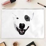 Bull Terrier T- Shirt White Look Calm Bull Terrier 23 T- Shirt Cosmetic Bag (XXL) Front