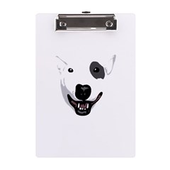 Bull Terrier T- Shirt White Look Calm Bull Terrier 23 T- Shirt A5 Acrylic Clipboard by EnriqueJohnson