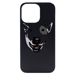 Bull Terrier T- Shirt White Look Calm Bull Terrier 23 T- Shirt Iphone 14 Pro Max Black Uv Print Case