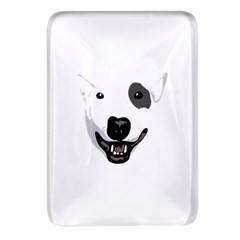 Bull Terrier T- Shirt White Look Calm Bull Terrier 23 T- Shirt Rectangular Glass Fridge Magnet (4 Pack) by EnriqueJohnson