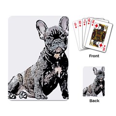 Bulldog T- Shirt French Bulldog Pop Art Dog Owner Gift T- Shirt Playing Cards Single Design (rectangle) by EnriqueJohnson