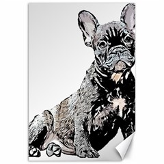 Bulldog T- Shirt French Bulldog Pop Art Dog Owner Gift T- Shirt Canvas 20  X 30  by EnriqueJohnson