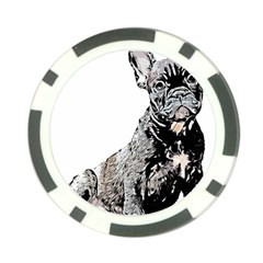 Bulldog T- Shirt French Bulldog Pop Art Dog Owner Gift T- Shirt Poker Chip Card Guard (10 Pack) by EnriqueJohnson