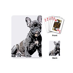 Bulldog T- Shirt French Bulldog Pop Art Dog Owner Gift T- Shirt Playing Cards Single Design (mini) by EnriqueJohnson