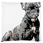 Bulldog T- Shirt French Bulldog Pop Art Dog Owner Gift T- Shirt Large Cushion Case (One Side) Front