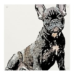 Bulldog T- Shirt French Bulldog Pop Art Dog Owner Gift T- Shirt Banner And Sign 4  X 4  by EnriqueJohnson