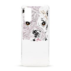 Bulldog T- Shirt Painting Of A Brown And White Bulldog Lying Down With His Tongue Out T- Shirt Samsung Galaxy S20 6 2 Inch Tpu Uv Case by EnriqueJohnson