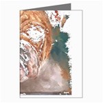 Bulldog T- Shirt Painting Of A Bulldog With Angry Face T- Shirt Greeting Cards (Pkg of 8) Left