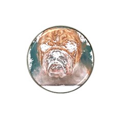 Bulldog T- Shirt Painting Of A Bulldog With Angry Face T- Shirt Hat Clip Ball Marker by EnriqueJohnson