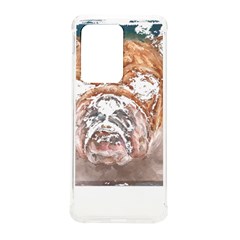 Bulldog T- Shirt Painting Of A Bulldog With Angry Face T- Shirt Samsung Galaxy S20 Ultra 6 9 Inch Tpu Uv Case by EnriqueJohnson