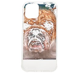 Bulldog T- Shirt Painting Of A Bulldog With Angry Face T- Shirt Iphone 12 Pro Max Tpu Uv Print Case by EnriqueJohnson