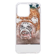 Bulldog T- Shirt Painting Of A Bulldog With Angry Face T- Shirt Iphone 14 Pro Max Tpu Uv Print Case by EnriqueJohnson