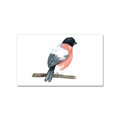 Bullfinch T- Shirt White Look Calm Bullfinch 21 T- Shirt Sticker (rectangular) by EnriqueJohnson