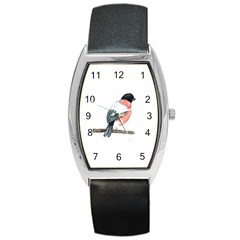 Bullfinch T- Shirt White Look Calm Bullfinch 21 T- Shirt Barrel Style Metal Watch by EnriqueJohnson