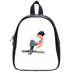 Bullfinch T- Shirt White Look Calm Bullfinch 21 T- Shirt School Bag (small) by EnriqueJohnson