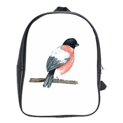 Bullfinch T- Shirt White Look Calm Bullfinch 21 T- Shirt School Bag (xl) by EnriqueJohnson