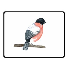 Bullfinch T- Shirt White Look Calm Bullfinch 21 T- Shirt Two Sides Fleece Blanket (small) by EnriqueJohnson