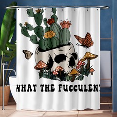 What The Fucculent T- Shirt What The Fucculent T- Shirt Shower Curtain 60  X 72  (medium)  by ZUXUMI