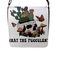 What The Fucculent T- Shirt What The Fucculent T- Shirt Flap Closure Messenger Bag (l) by ZUXUMI