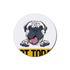 Bullmastiff T- Shirt Nope Not Today Bullmastiff 04 T- Shirt Rubber Coaster (round) by EnriqueJohnson