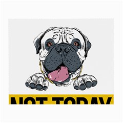 Bullmastiff T- Shirt Nope Not Today Bullmastiff 04 T- Shirt Small Glasses Cloth (2 Sides) by EnriqueJohnson