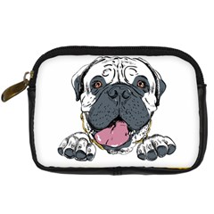 Bullmastiff T- Shirt Nope Not Today Bullmastiff 04 T- Shirt Digital Camera Leather Case by EnriqueJohnson