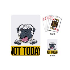 Bullmastiff T- Shirt Nope Not Today Bullmastiff 04 T- Shirt Playing Cards Single Design (mini) by EnriqueJohnson