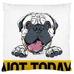 Bullmastiff T- Shirt Nope Not Today Bullmastiff 04 T- Shirt Large Cushion Case (one Side) by EnriqueJohnson