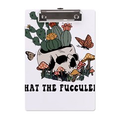 What The Fucculent T- Shirt What The Fucculent T- Shirt A5 Acrylic Clipboard by ZUXUMI