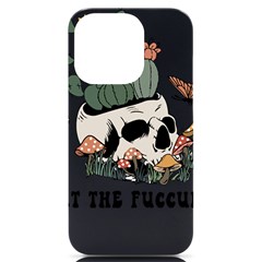 What The Fucculent T- Shirt What The Fucculent T- Shirt Iphone 14 Pro Black Uv Print Case by ZUXUMI