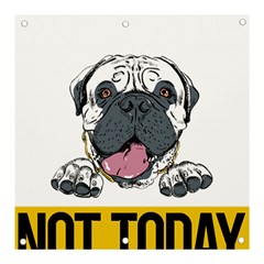 Bullmastiff T- Shirt Nope Not Today Bullmastiff 04 T- Shirt Banner And Sign 3  X 3  by EnriqueJohnson